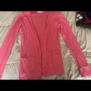 Pink cardigan